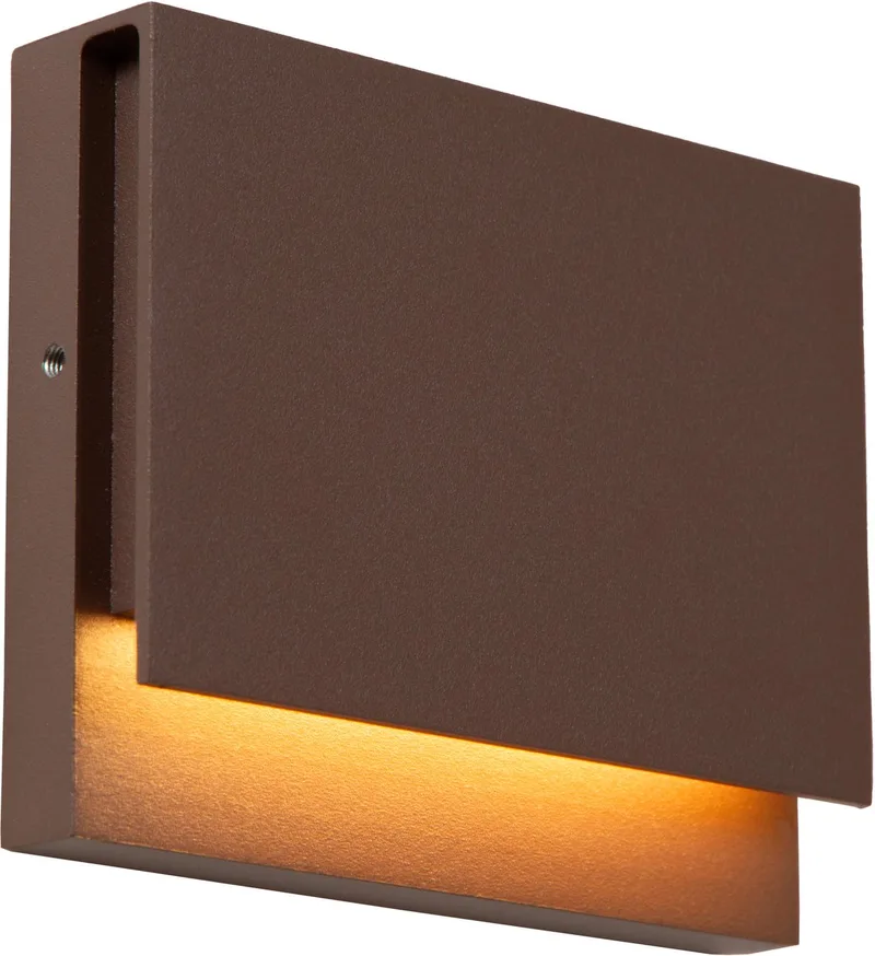 LOMAR - Wandlamp Binnen/Buiten - LED - 1x6W 2700K - IP54 - Essential fra Lucide i Roest bruin – produktbillede