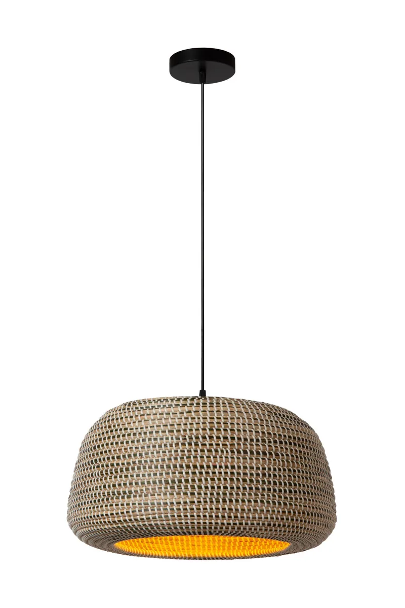 MADUKA - Hanglamp - 1xE27 - Bruin - Premium de Lucide – photo produit