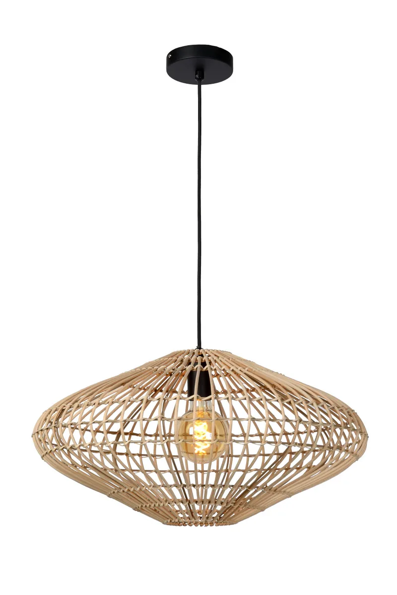 MAGALI - Hanglamp - Ø 56 cm - 1xE27 - Naturel fra Lucide – produktbillede