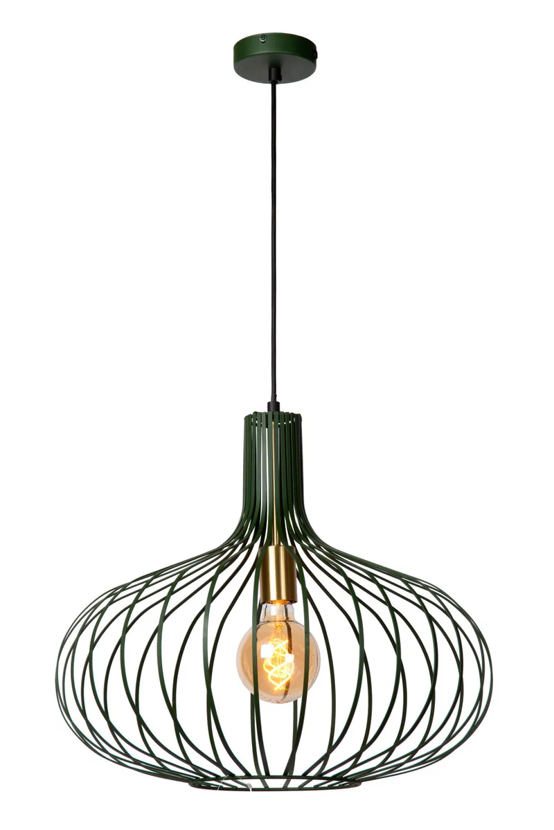 MANUELA - Hanglamp - Ø 50 cm - 1xE27 - Groen fra Lucide – produktbillede