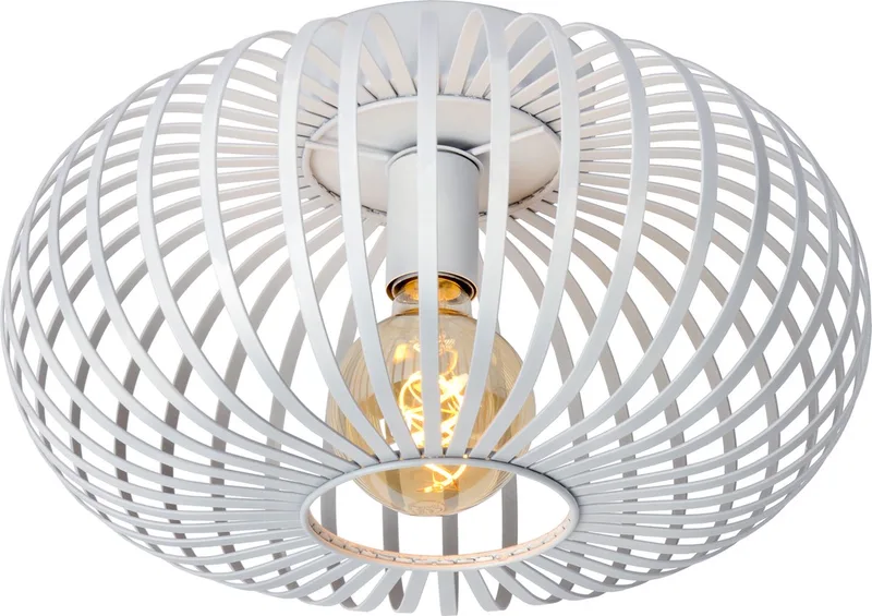 MANUELA - Plafonnière (Plafondlamp) - Ø 39,5 cm - 1xE27 fra Lucide i Hvid – produktbillede