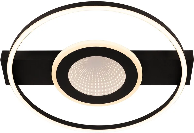 MARCIA - Plafonnière (Plafondlamp) - LED 3 StepDim - 1x32W 2700K - Essential de Lucide en Noir – photo produit