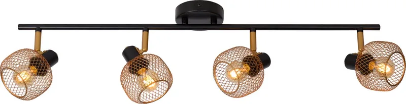 MAREN - Plafondspot (Plafondlamp) - 4xE14 - Mat Goud / Messing by Lucide in Mat Goud, Brass – product photo