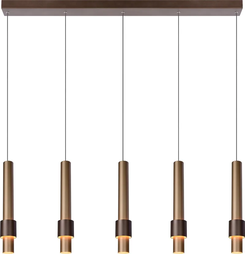 MARGARY - Hanglamp - LED Dimbaar - 5x4,2W 2700K fra Lucide i Koffie – produktbillede