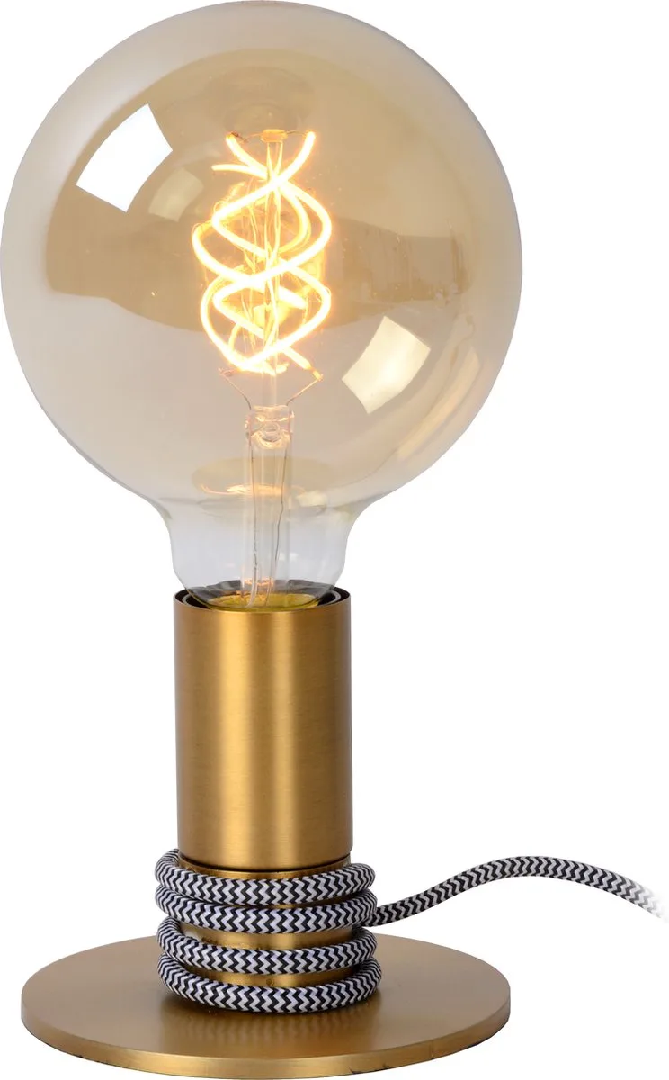 MARIT - Tafellamp - 1xE27 - Mat Goud / Messing fra Lucide i Mat Goud, Messing – produktbillede