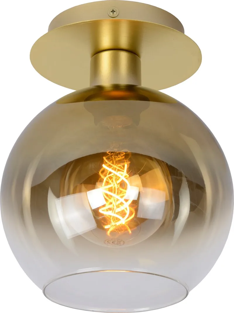 MARIUS - Plafonnière (Plafondlamp) - 1xE27 - Mat Goud / Messing by Lucide in Mat Goud, Brass – product photo