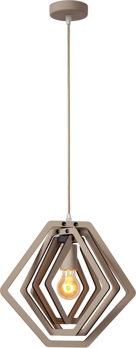MAURO - Hanglamp Kinderkamer - 1xE27 de Lucide en Taupe – photo produit
