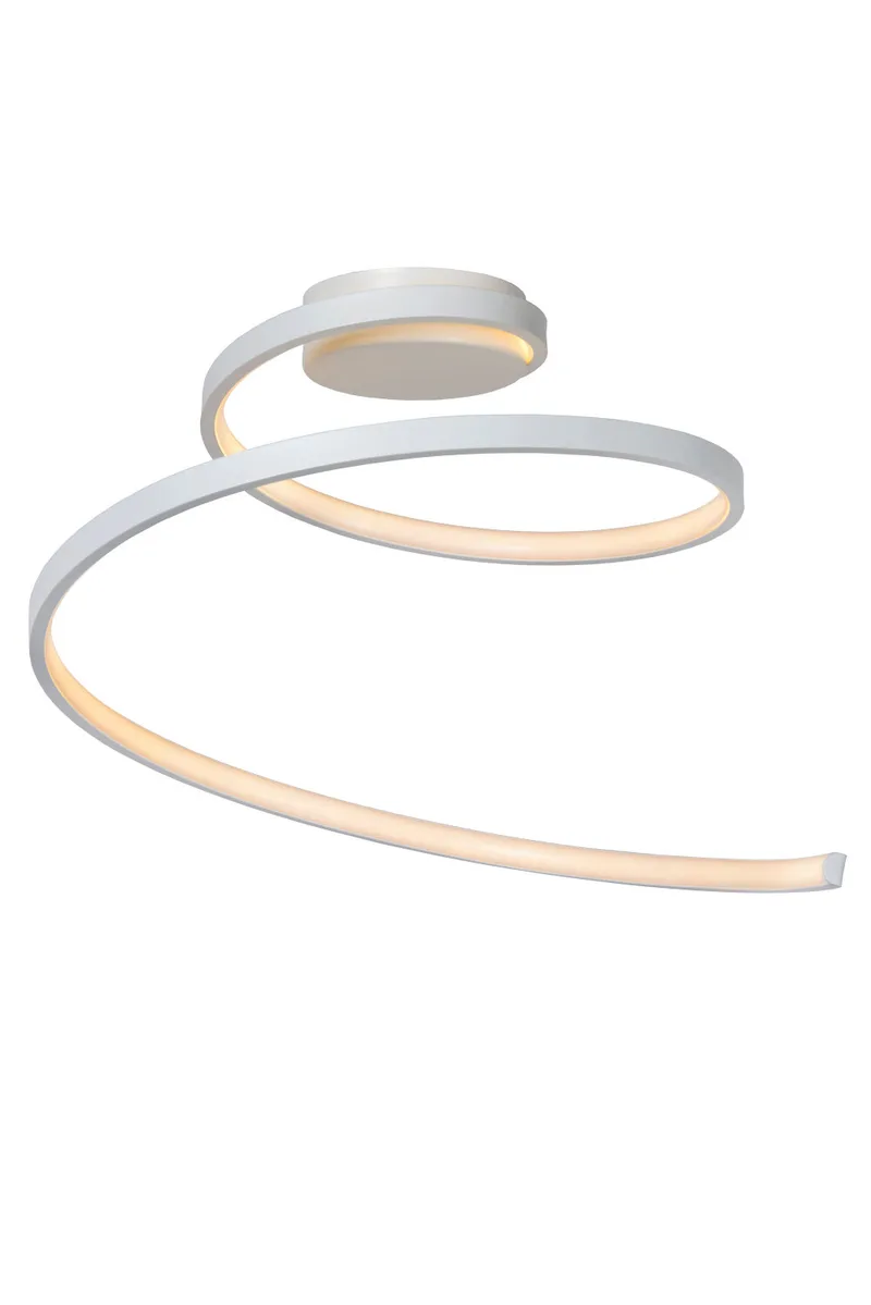 MAXENCE - Plafonnière - Ø 46 cm - LED 3 StepDim - 1x24W 3000K - Wit von Lucide – Produktfoto