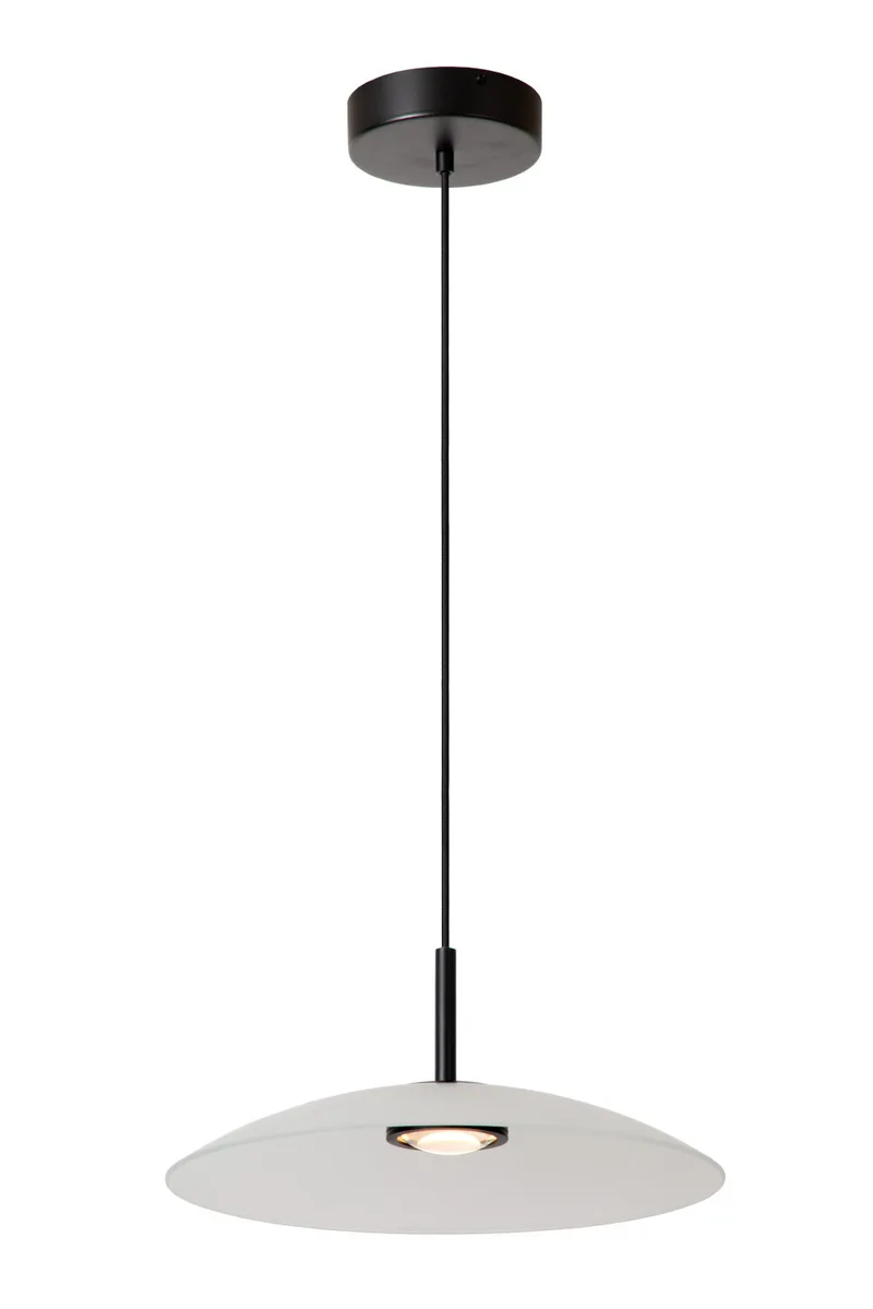 MENGA - Hanglamp - Ø 40 cm - LED Dimb. - 1x11W 2700K - Opaal - Premium de Lucide – photo produit