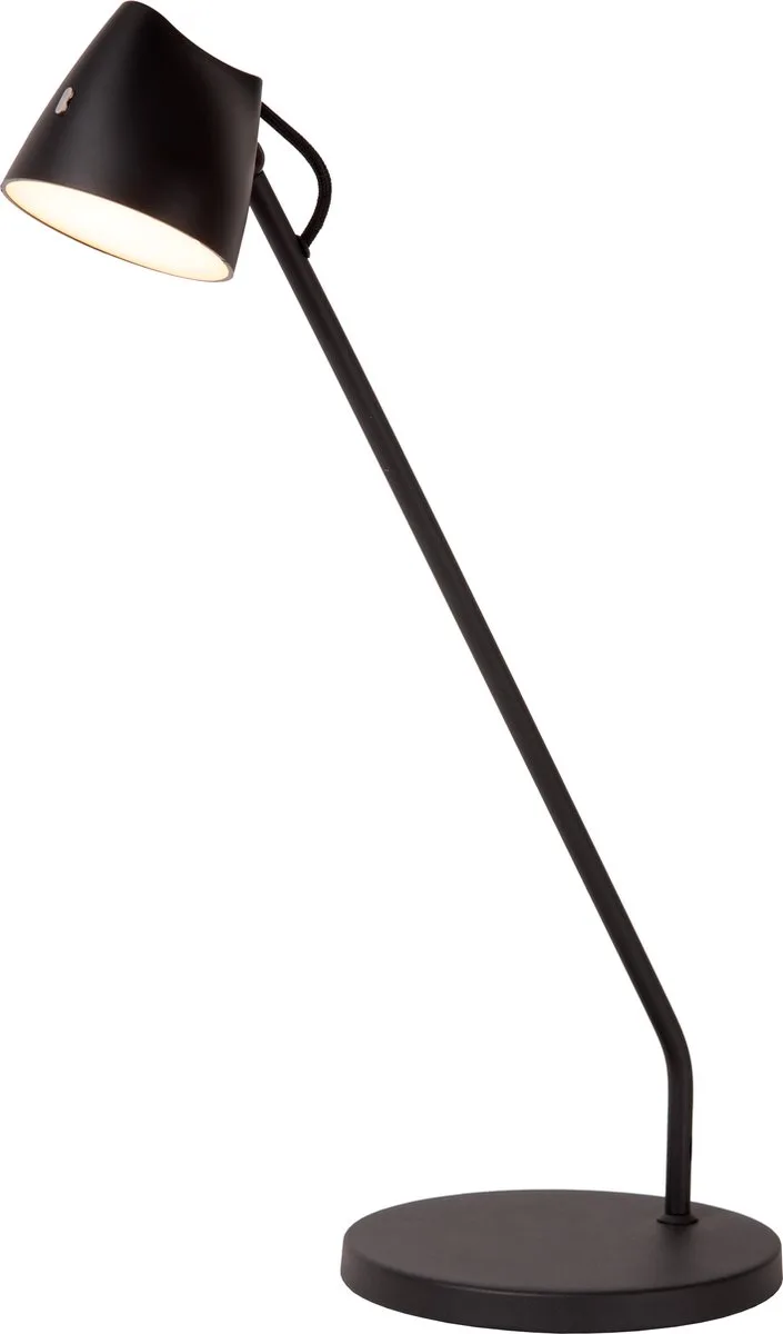MILNE - Bureaulamp - LED Dimbaar - 1x8W 2700K de Lucide en Noir – photo produit