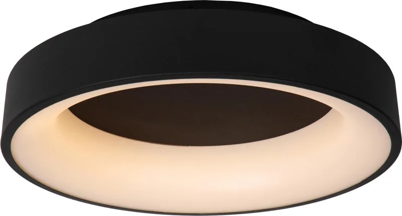 MIRAGE - Plafonnière (Plafondlamp) - Ø 45 cm - LED Dimbaar - 1x33W 2700K de Lucide en Noir – photo produit