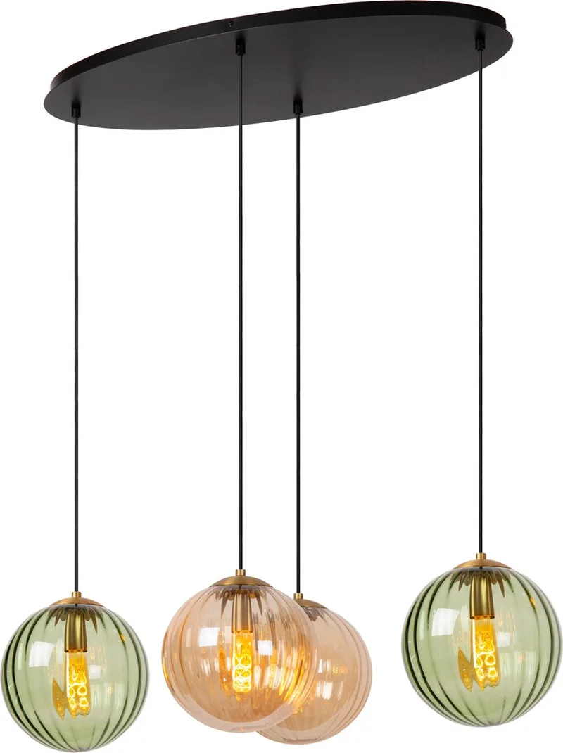 MONSARAZ - Hanglamp - 4xE27 fra Lucide i Grøn – produktbillede