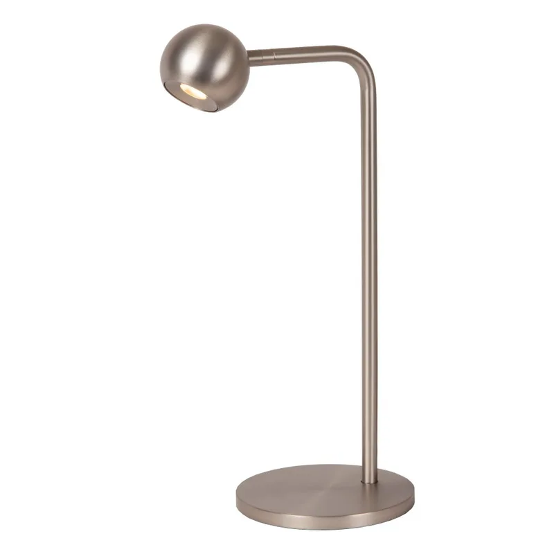 MONTANA - Tafellamp - LED Dimb. - 1x5W 2700K - Grijs ijzer - Premium de Lucide – photo produit