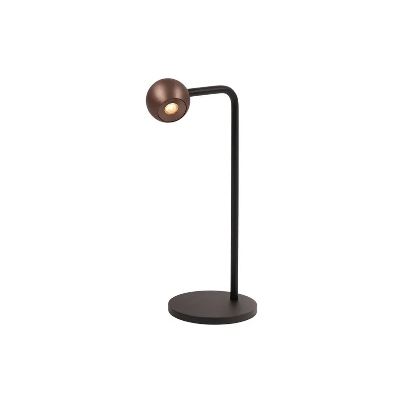 MONTANA - Tafellamp - LED Dimb. - 1x5W 2700K - Koffie - Premium de Lucide – photo produit