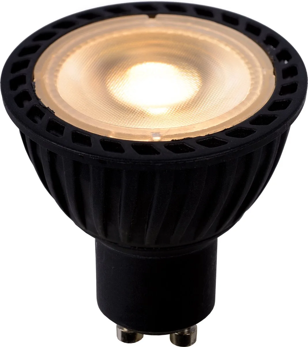 MR16 - Led lamp - Ø 5 cm - LED Dimbaar - GU10 - 1x5W 2200K/2500K/2700K - Zwart van Lucide – productfoto