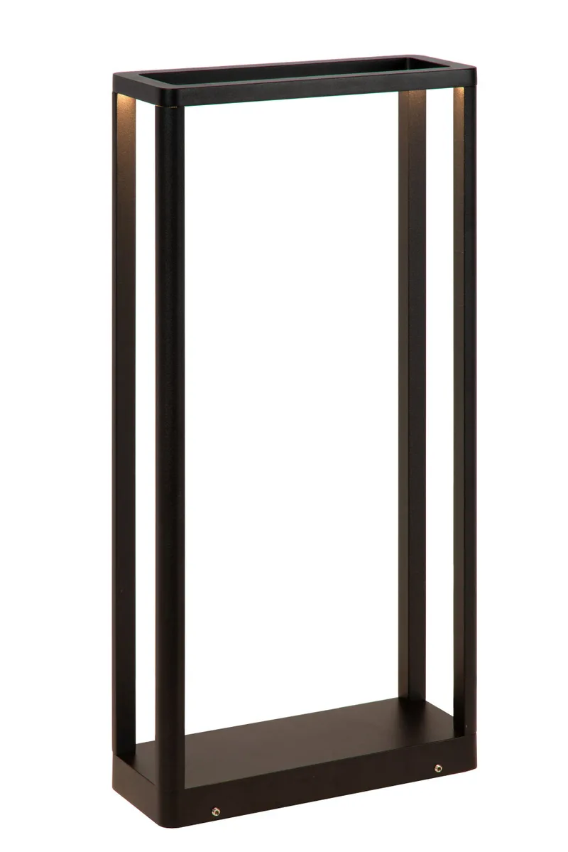NARVIK - Sokkellamp - LED - 1x9,2W 3000K - IP65 - Zwart von Lucide – Produktfoto