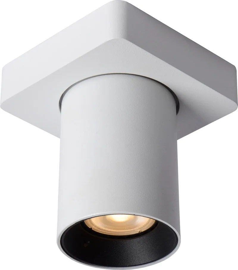 NIGEL - Plafondspot (Plafondlamp) - LED Dim to warm - GU10 (MR16) - 1x5W 2200K/3000K van Lucide in Wit – productfoto