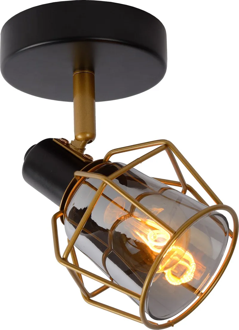 NILA - Plafondspot (Plafondlamp) - 1xE14 de Lucide en Noir – photo produit