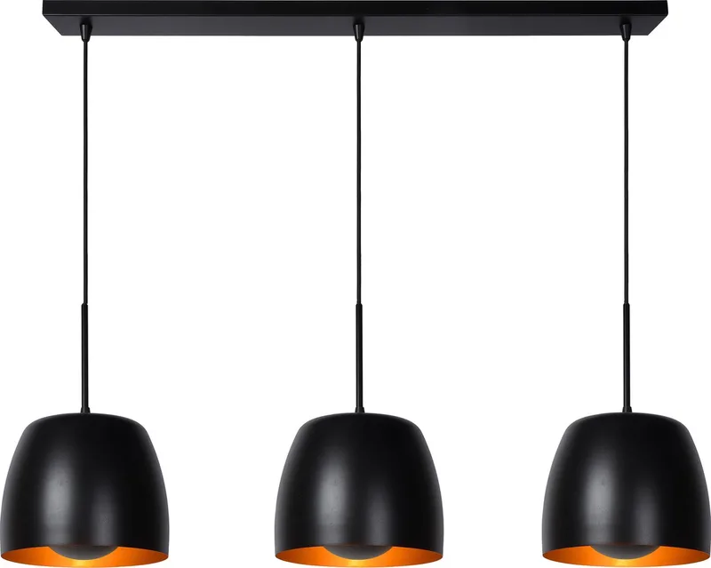 NOLAN - Hanglamp - 3xE27 fra Lucide i Sort – produktbillede
