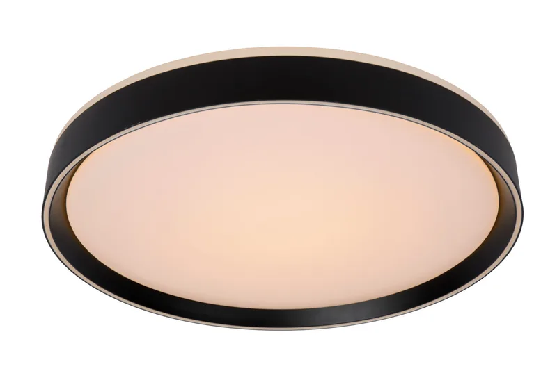 NURIA - Plafonnière - Ø 50 cm - LED 3 StepDim - 1x36W 2700K - Zwart de Lucide – photo produit
