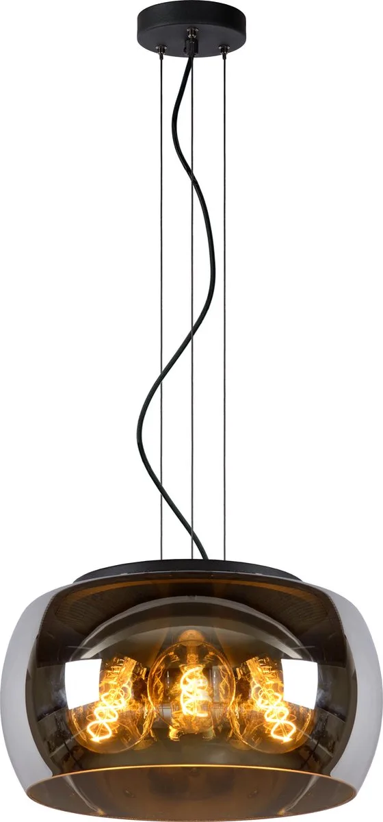 OLIVIA - Hanglamp - Ø 40 cm - 3xE27 by Lucide in Fumé – product photo