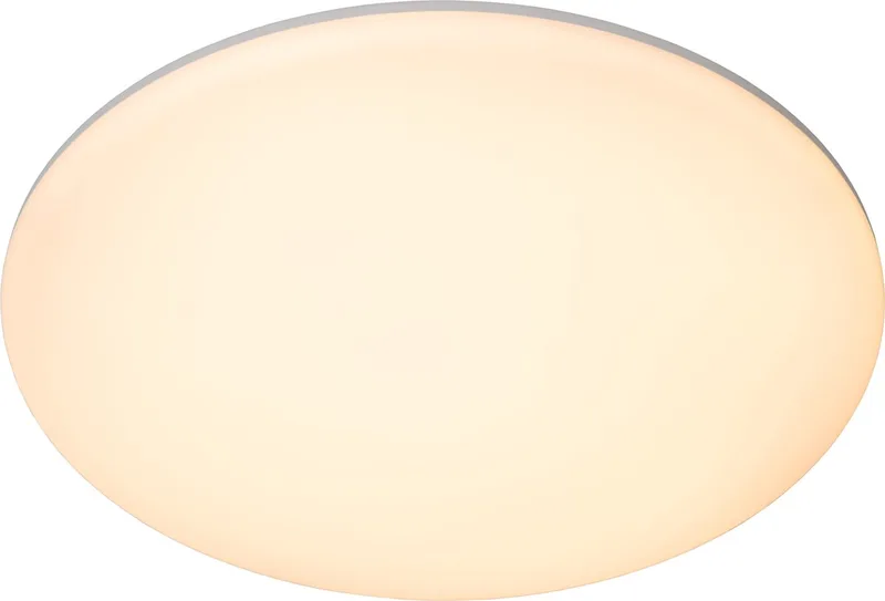 OLSON - Plafonnière (Plafondlamp) Badkamer - Ø 35 cm - LED - CCT - 1x36W 3000K/6500K - IP44 by Lucide in Opaal – product photo