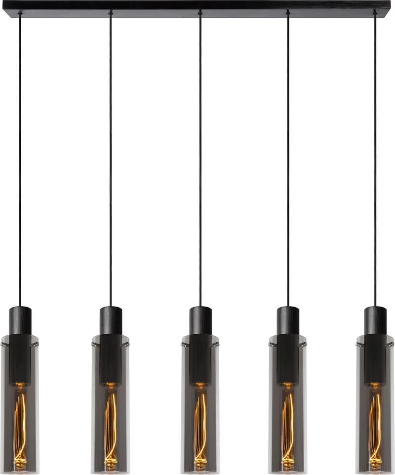 ORLANDO - Hanglamp - 5xE27 van Lucide in Fumé – productfoto