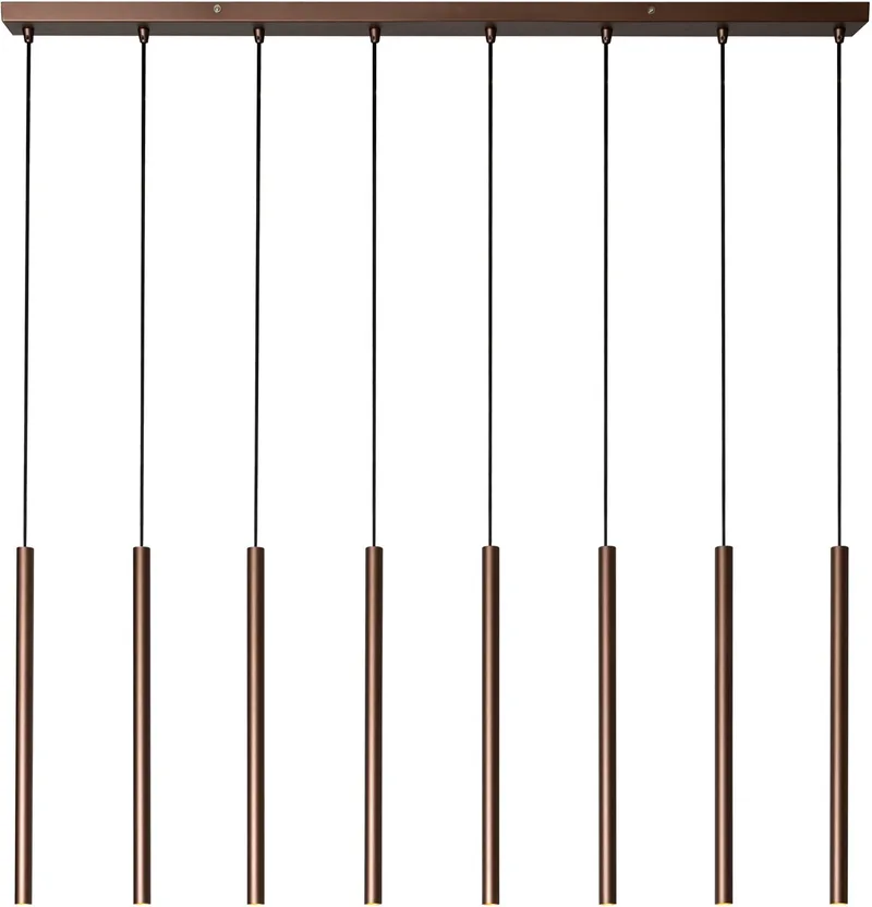 PHOENIX - Hanglamp - LED Dimbaar - G9 - 8x3W 2700K - Vibes von Lucide in Koffie – Produktfoto