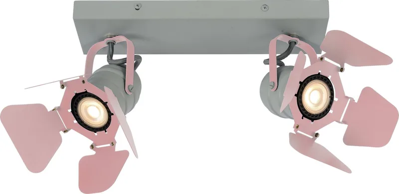 PICTO - Plafondspot Kinderkamer - 2xGU10 de Lucide en Rose – photo produit