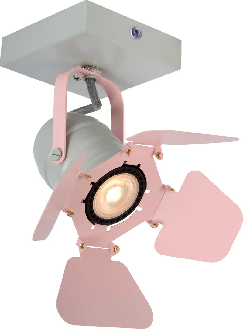 PICTO - Plafondspot (Plafondlamp) Kinderkamer - 1xGU10 de Lucide en Rose – photo produit