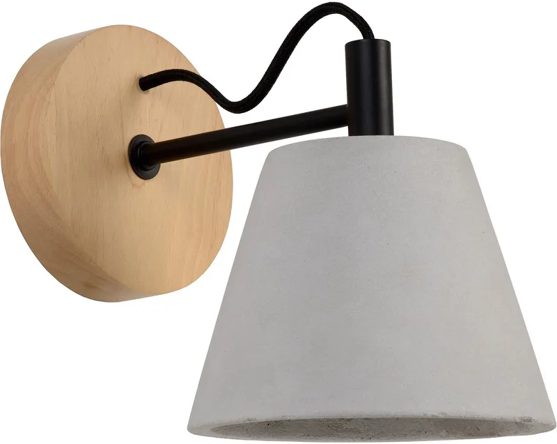 POSSIO - Wandlamp - 1xE14 - Japandi van Lucide in Grijs – productfoto