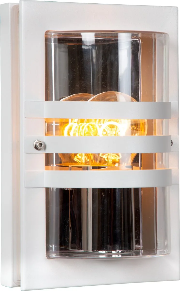 PRIVAS - Wandlamp Binnen/Buiten - 1xE27 - IP44 de Lucide en Blanc – photo produit