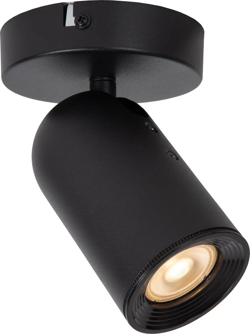 PUNCH - Plafondspot (Plafondlamp) - 1xGU10 (MR16) von Lucide in Schwarz – Produktfoto