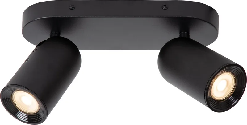 PUNCH - Plafondspot (Plafondlamp) - 2xGU10 (MR16) by Lucide in Black – product photo