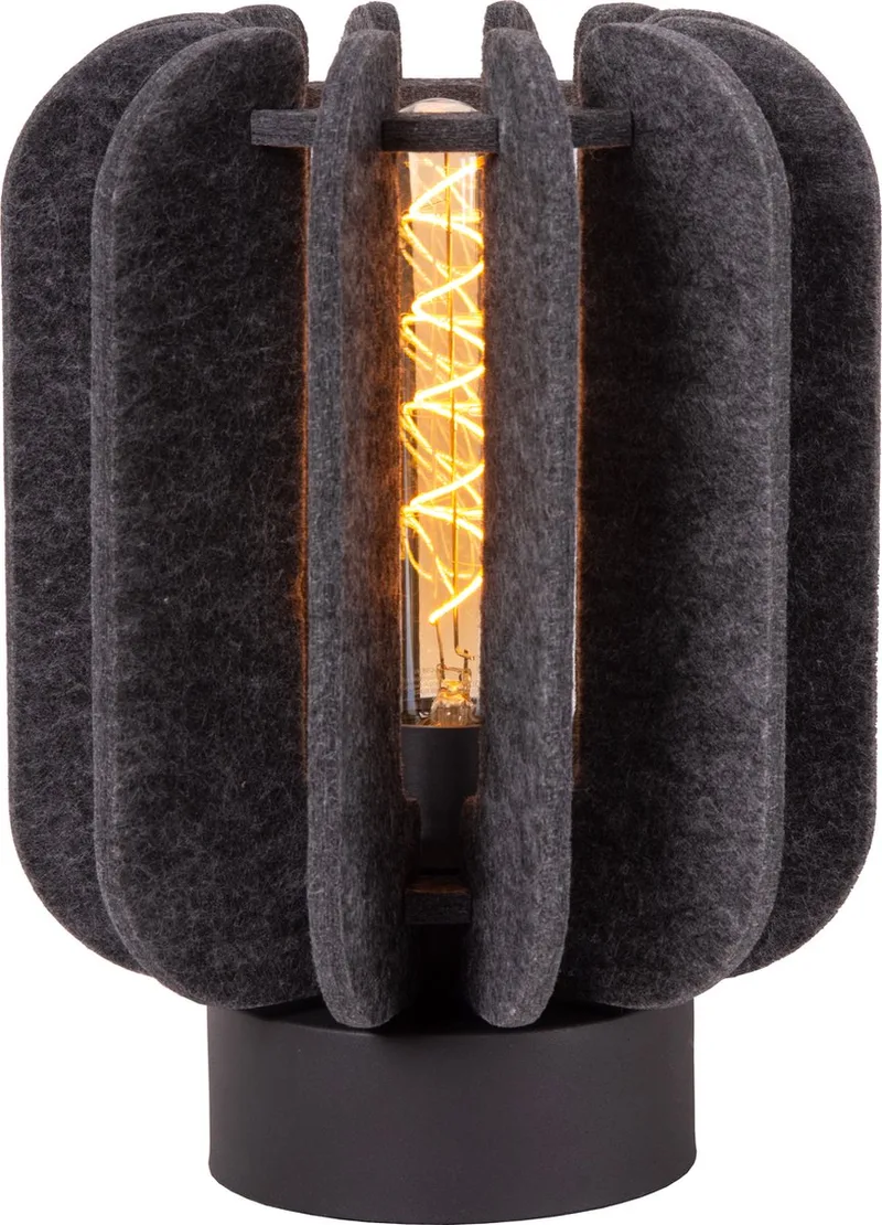 RAFAL - Tafellamp - Ø 23 cm - 1xE27 - Japandi by Lucide in Grey – product photo
