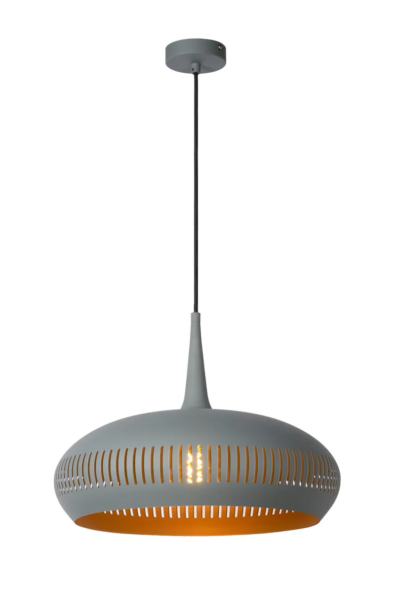 RAYCO - Hanglamp - Ø 45 cm - 1xE27 - Grijs fra Lucide – produktbillede