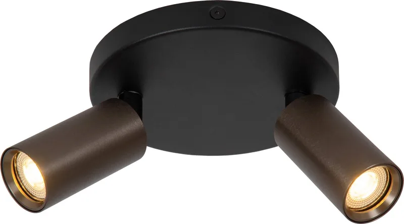 RITMO - Plafondspot (Plafondlamp) - Ø 15 cm - 2xGU10 (MR11) fra Lucide i Koffie – produktbillede