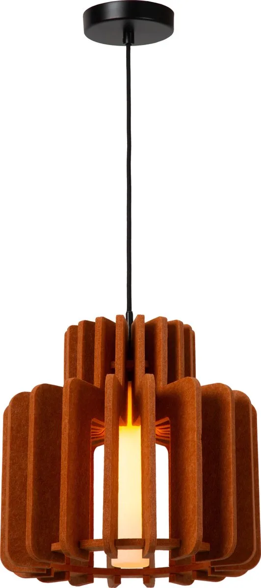 ROLLO - Hanglamp - 1xE27 - Japandi by Lucide in Terracotta – product photo