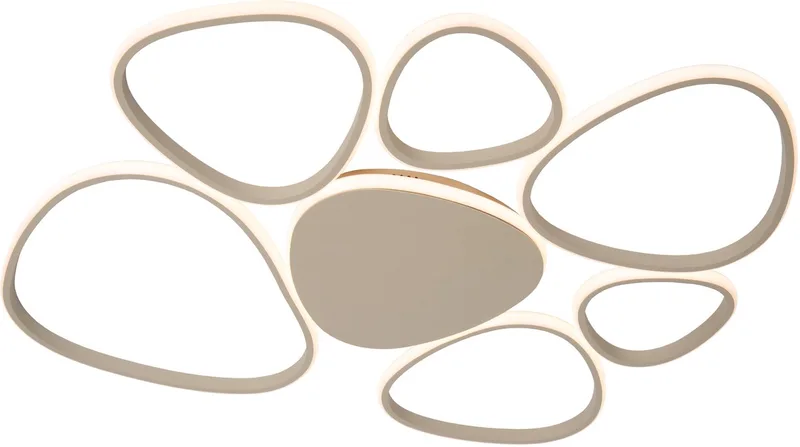 SAMLING - Plafonnière (Plafondlamp) - LED Dimbaar - CCT - 1x72W 2700K/4000K by Lucide in Taupe – product photo