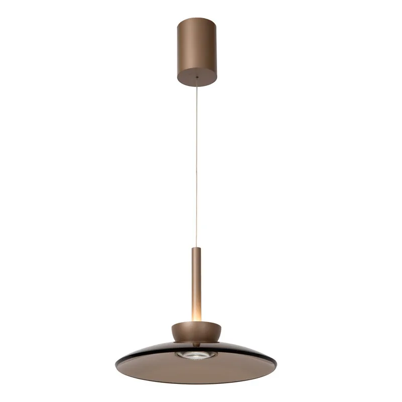 SANTIAGO - Hanglamp - Ø 32 cm - LED Dimb. - CCT - 1x16W 2700K/4000K - Amber - Premium van Lucide – productfoto