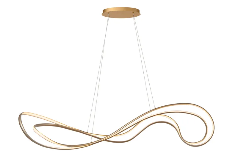 SARDANA - Hanglamp - LED Dimb. - 1x54W 2700K - Mat Goud / Messing - Premium by Lucide – product photo