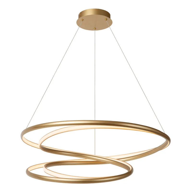 SARDANA - Hanglamp - Ø 80 cm - LED Dimb. - 1x74W 2700K - Mat Goud / Messing - Premium de Lucide – photo produit