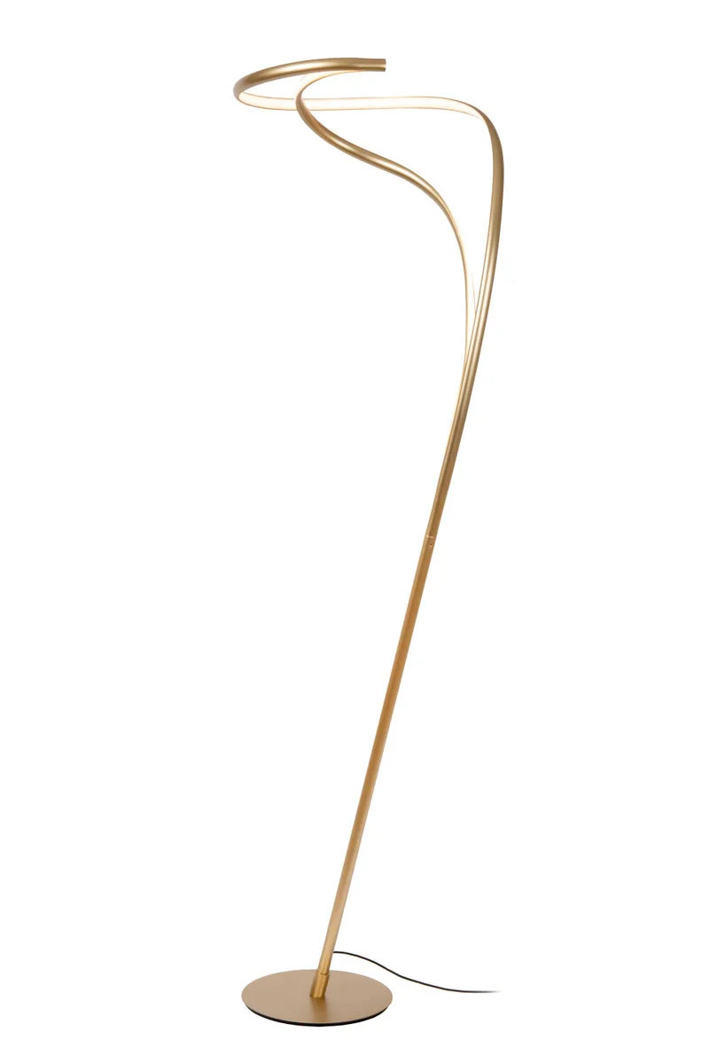 SARDANA - Vloerlamp - Ø 44 cm - LED Dimb. - 1x28W 2700K - Mat Goud / Messing - Premium von Lucide – Produktfoto