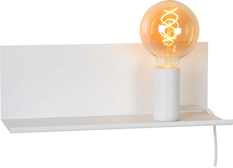 SEBO - Bedlamp / Wandlamp - 1xE27 von Lucide in Weiß – Produktfoto
