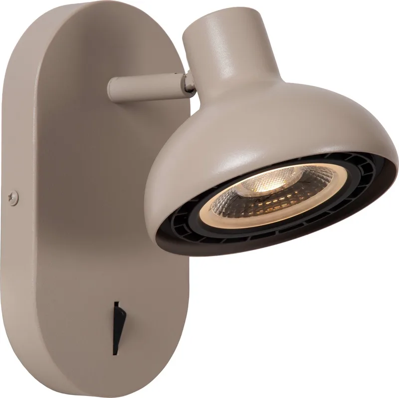 SENSAS - Bedlamp / Wandlamp - 1xGU10 (ES111) von Lucide in Beige – Produktfoto