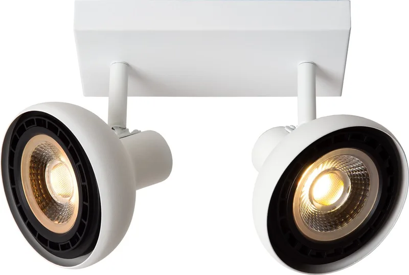 SENSAS - Plafondspot (Plafondlamp) - 2xGU10 (ES111) de Lucide en Blanc – photo produit