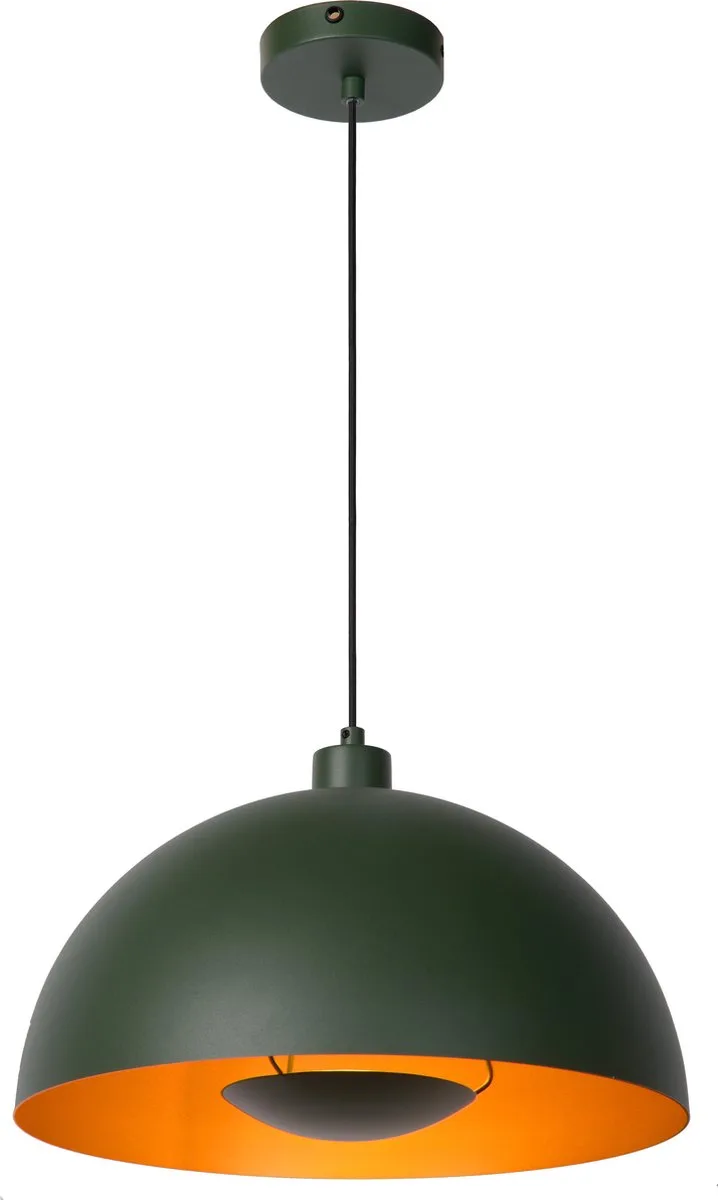 SIEMON - Hanglamp - Ø 40 cm - 1xE27 de Lucide en Vert – photo produit
