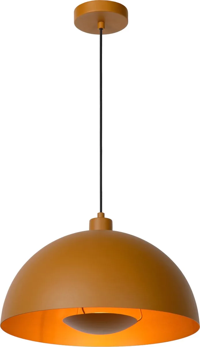 SIEMON - Hanglamp - Ø 40 cm - 1xE27 fra Lucide i Okergeel – produktbillede