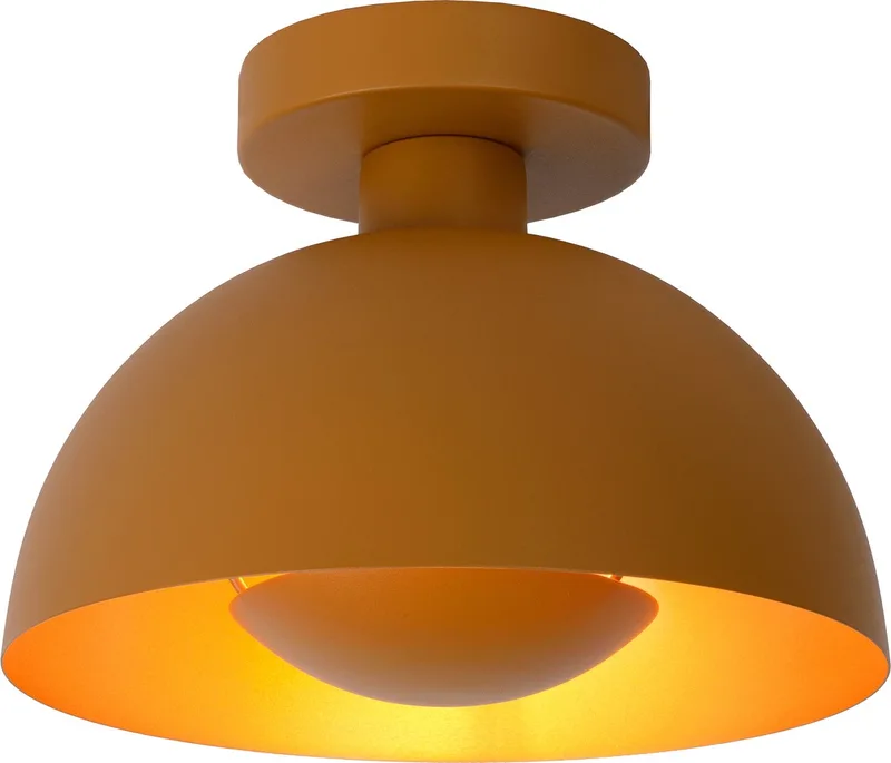 SIEMON - Plafonnière (Plafondlamp) - Ø 25 cm - 1xE27 von Lucide in Okergeel – Produktfoto