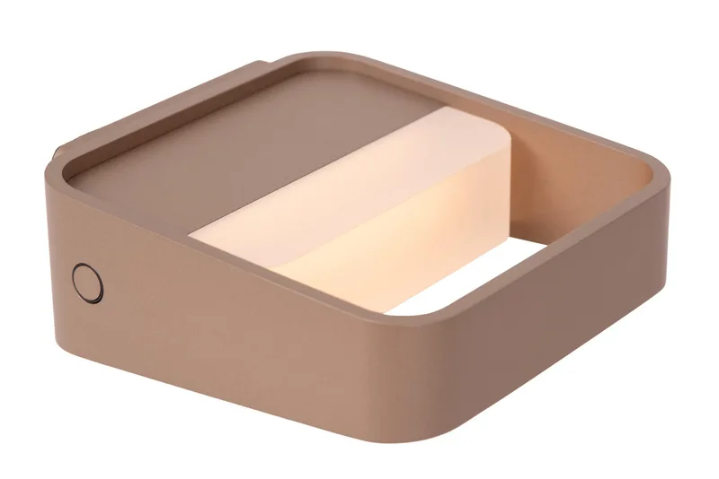 SILVI - Oplaadbare Wandlamp - Accu/Batterij - LED Dimb. - 1x3,7W 2700K - Koffie - Premium från Lucide – produktbild